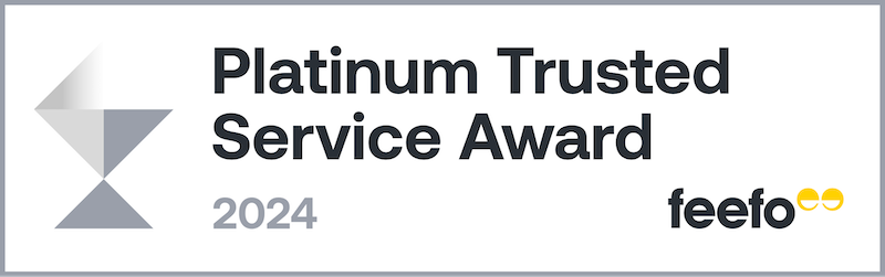 Feefo Platinum Trusted Service Award